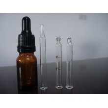 Screwed Amber Tubular Glass Vial with Dropper